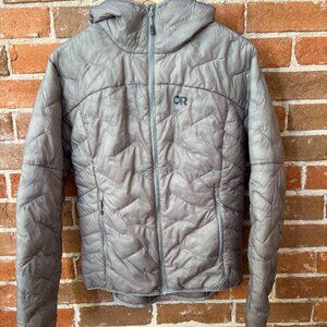 Outdoor Research Womens Superstrand Light Hoodie Size M Gray